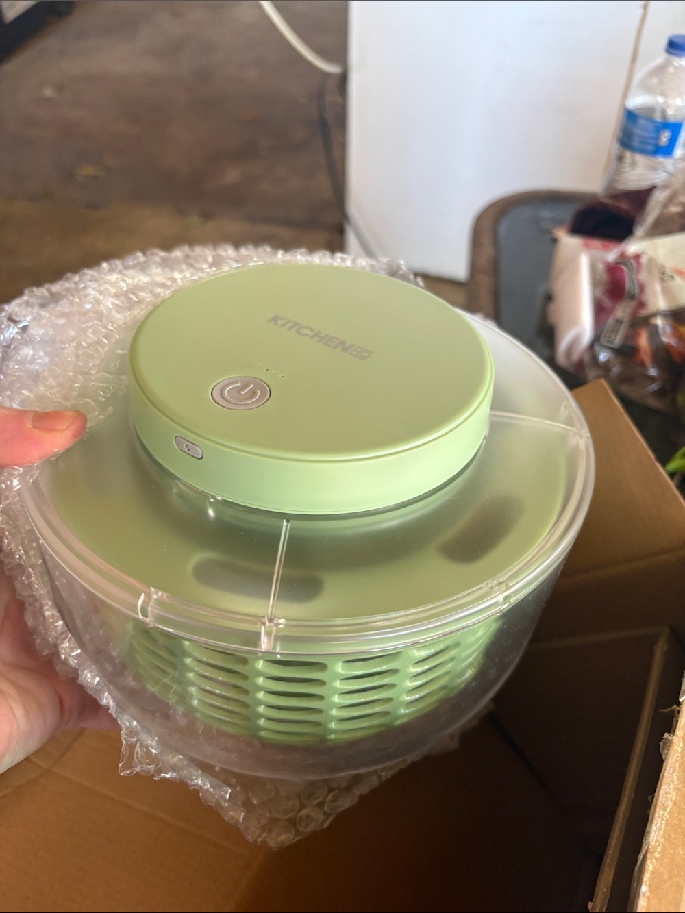 Kitchen HQ Portable Salad Spinner - Light Green